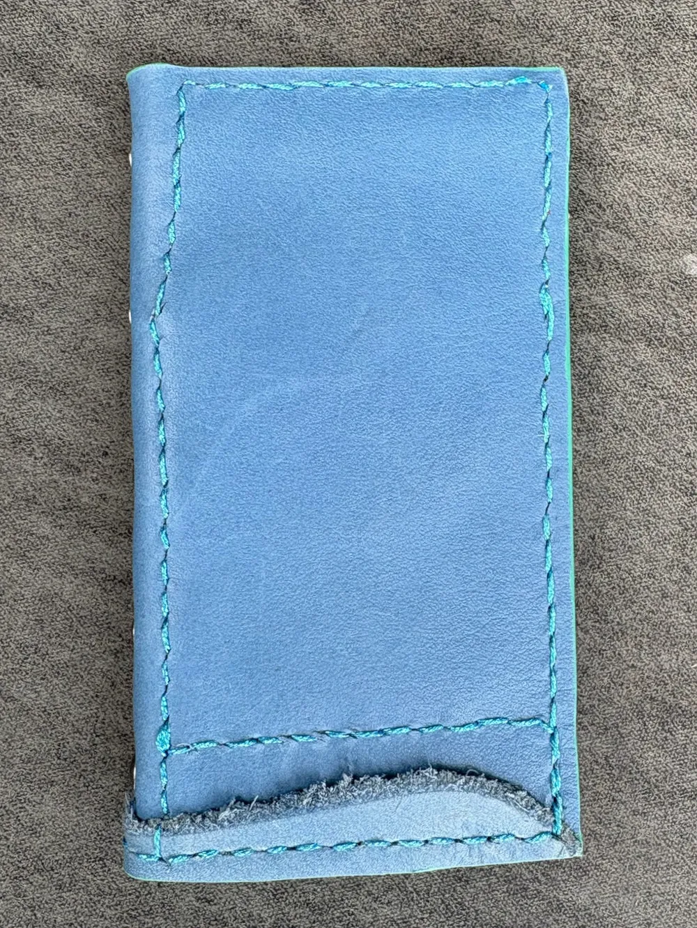 Blue Live Edge Bifold with Secret Spikes, photo 1 of 9