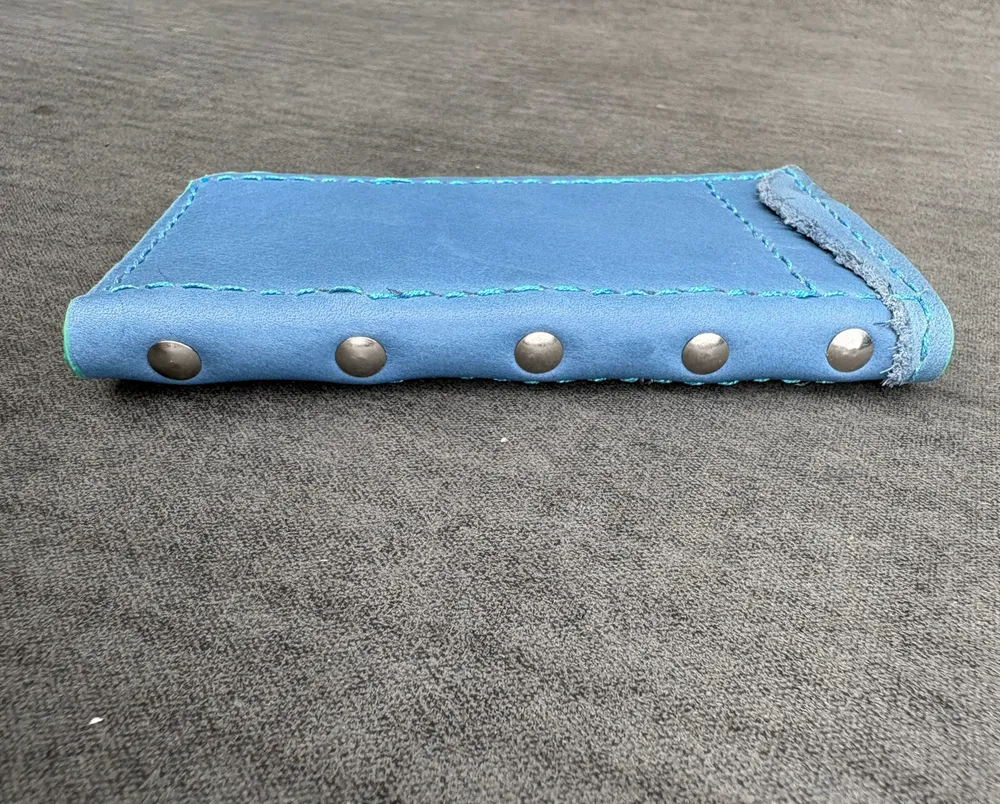 Blue Live Edge Bifold with Secret Spikes, photo 6 of 9