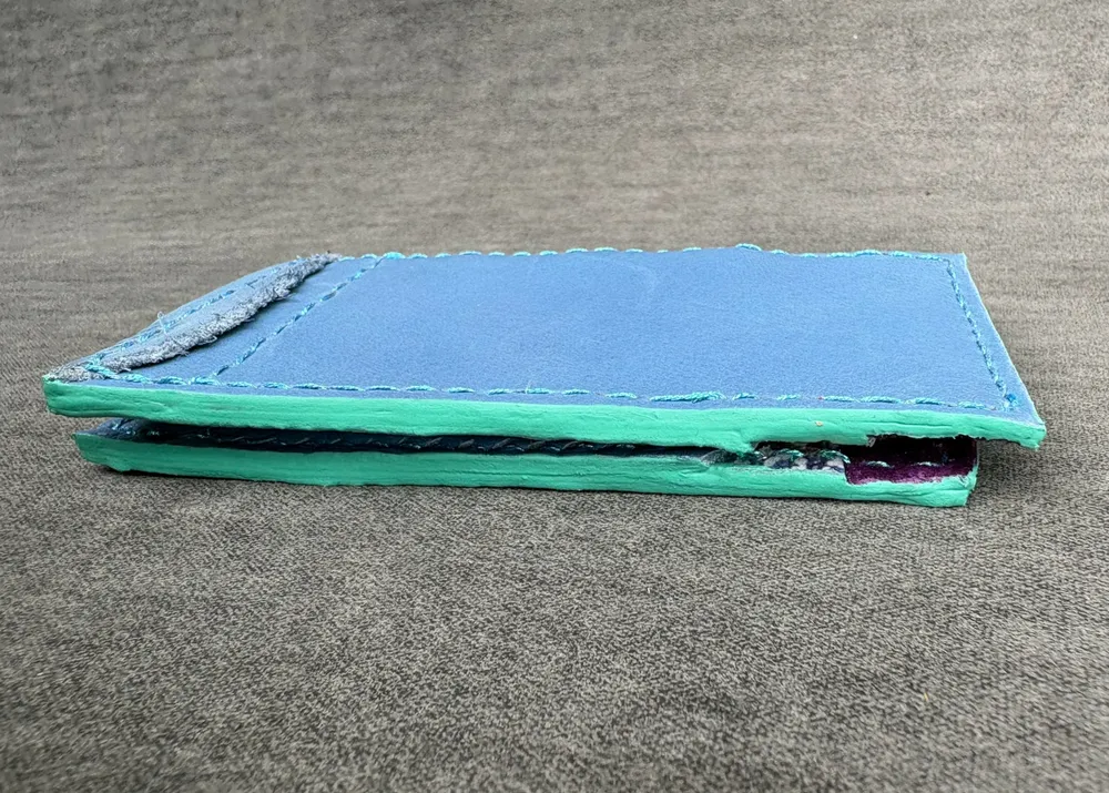Blue Live Edge Bifold with Secret Spikes, photo 4 of 9