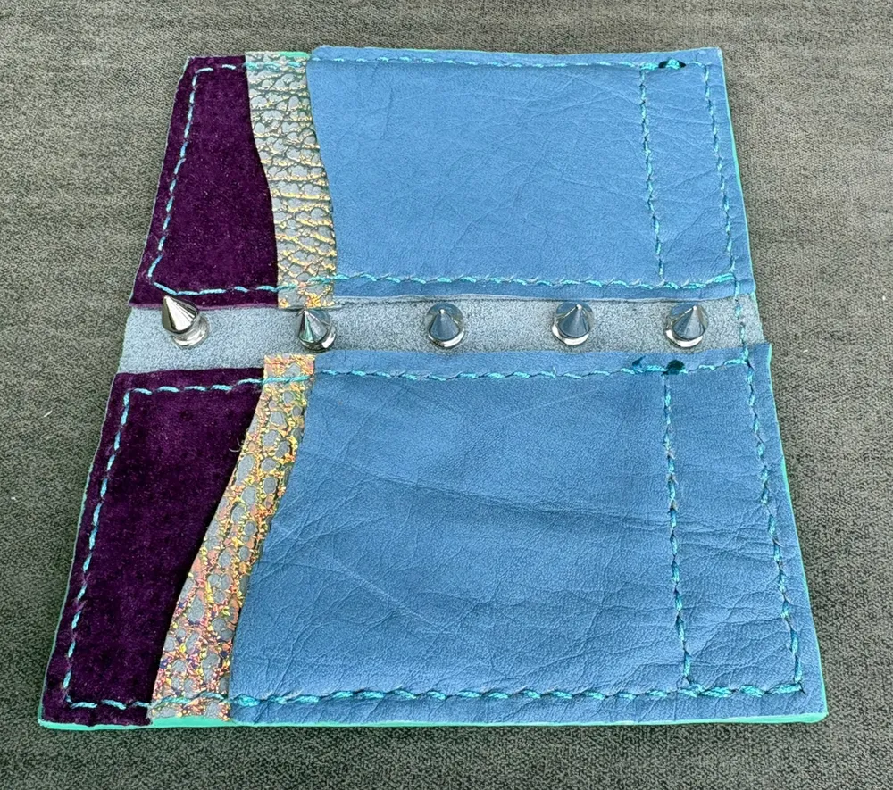 Blue Live Edge Bifold with Secret Spikes, photo 8 of 9