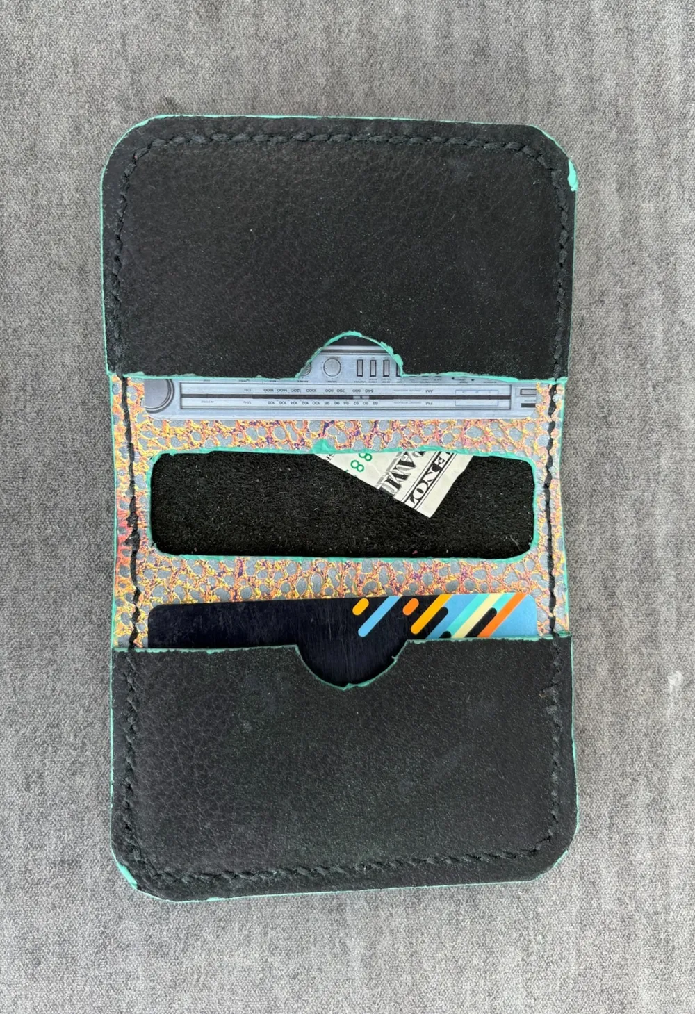 Black with Iridescent Lining and Black Pockets, photo 9 of 10